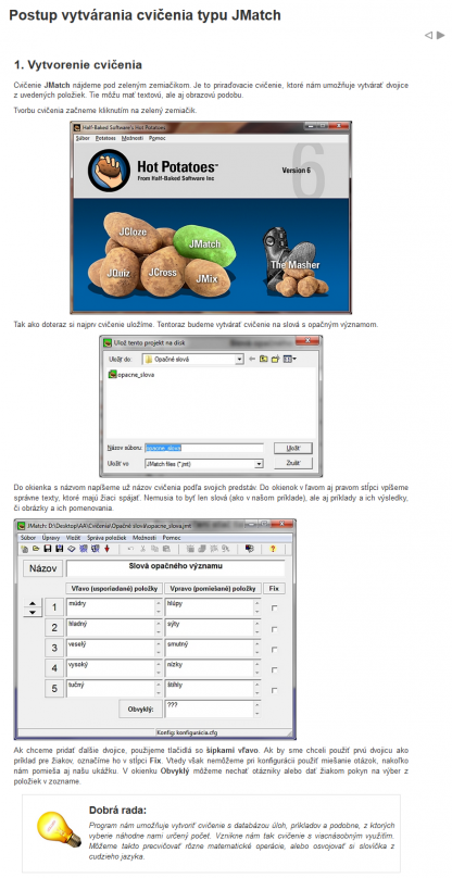 Interaktívne cvičenia 1: Hot Potatoes pre začiatočníkov - Image 7