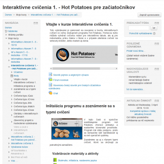 Interaktívne cvičenia 1: Hot Potatoes pre začiatočníkov