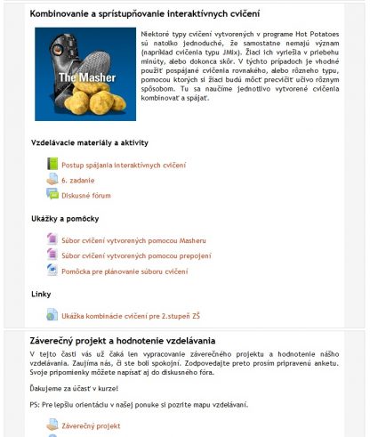 Interaktívne cvičenia 2. - Hot Potatoes pre pokročilých - Image 2